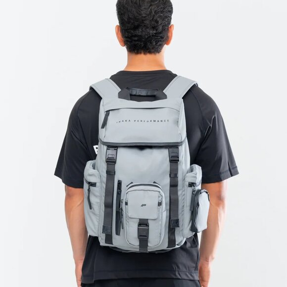 Utility Tech Backpack - Gray, Black, Taupe Gray - Picture 1 of 14
